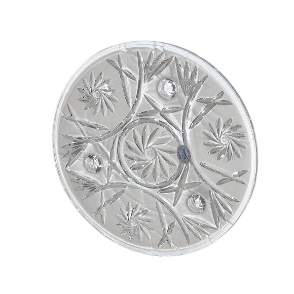 NEW 💥 DABASH CRYSTAL Cake pie  server plate footed stand - Picture 5 of 6